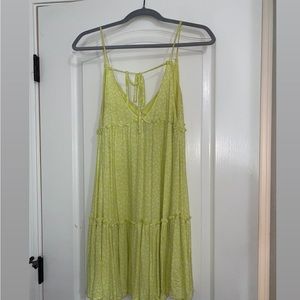 wild fable yellow green dress